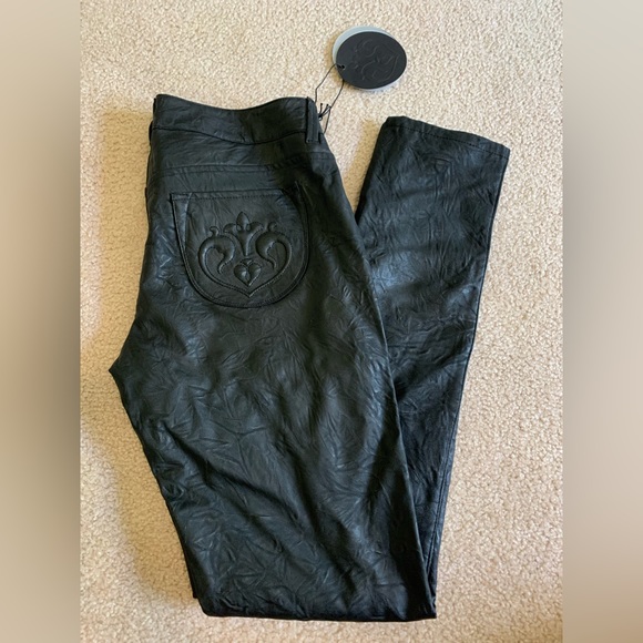 Siwy Leather Pants size 25 - Picture 1 of 6